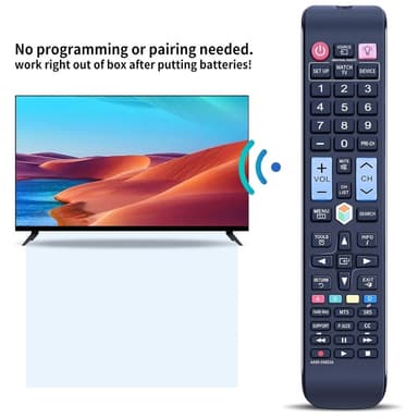 TV fjärrkontroll Ersättning för AA59-00652A Samsung TV