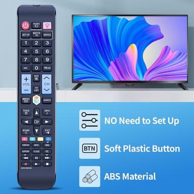 TV fjärrkontroll Ersättning för AA59-00652A Samsung TV