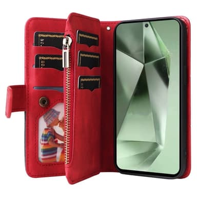 KS Plånboksfodral till Samsung Galaxy S24 FE - Röd