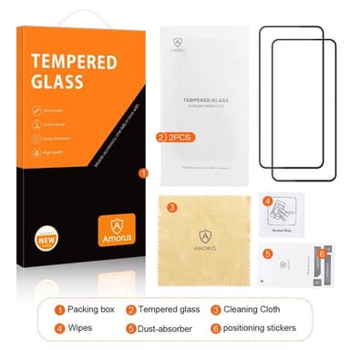 AMORUS till OnePlus Nord 4 Härdat glas skärmskydd 2-Pack