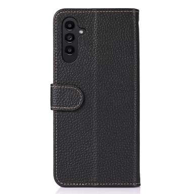 KHAZNEH För Samsung Galaxy S24 FE Fodral i Äkta Koskinn - Svart