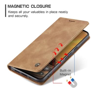CASEME För Google Pixel 9 Pro / Pixel 9 Fodral Stativ Telefonfodral