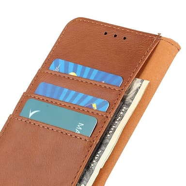 KHAZNEH för iPhone 16 Pro Max Plånboksfodral - Brun