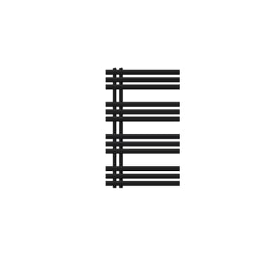 Design badrumsradiator Iron EM 600x1000 mm svart matt Luxe Bath