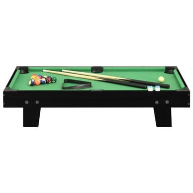 vidaXL Biljardbord mini 3 feet 92x52x19 cm svart och grön