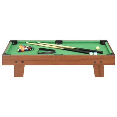 vidaXL Biljardbord mini 3 feet 92x52x19 cm brun och grön