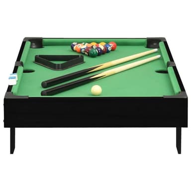 vidaXL Biljardbord mini 3 feet 92x52x19 cm svart och grön