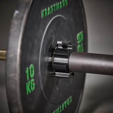 Kraftmark Skivstångslås Barbell Collar Black, Lås & klovar