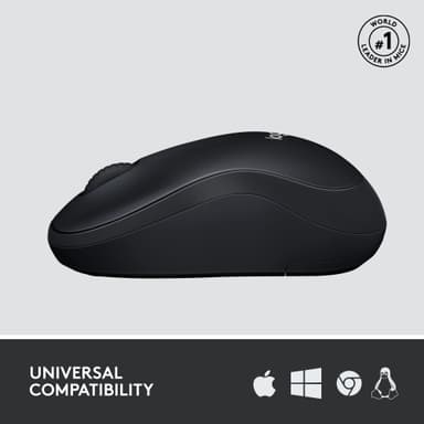 Logitech M220 Silent trådlös mus (svart)