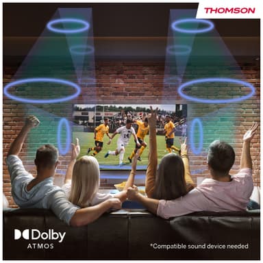 Thomson Google 65" QG4S14 4K QLED smart TV (2024/sidofötter)