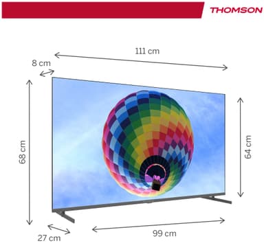Thomson Google 50" QG4S14 4K QLED smart TV (2024/sidofötter)