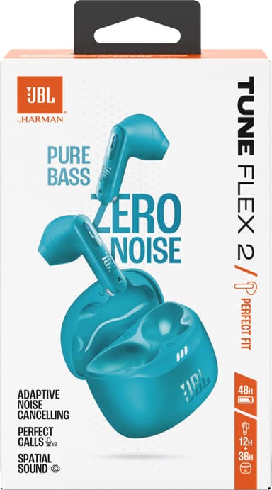 JBL Tune Flex 2 True Wireless in ear-hörlurar (turkosa)