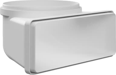 Witt IT002 horisontell böj till rund ventilationskanal 220x90 mm