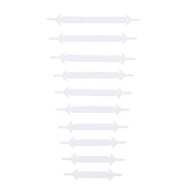 Elastiska skosnören 20-pack - vita