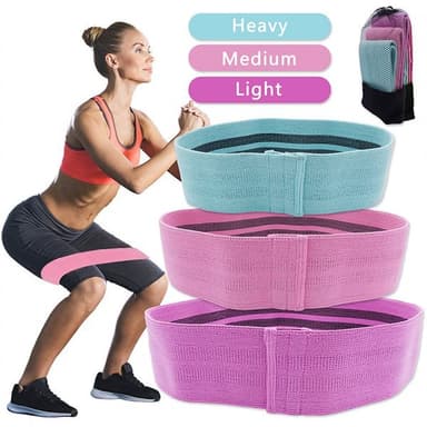 Yoga Stretchband - 3-pack med olika längder
