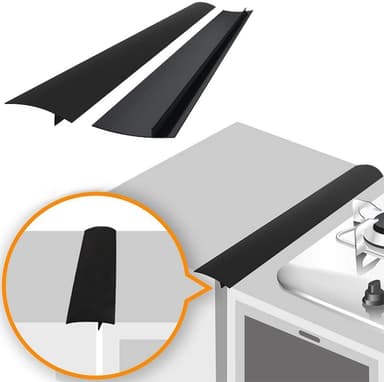 Spislist - håller rent mellan spis och skåp 61.5 cm Svart 1-pack