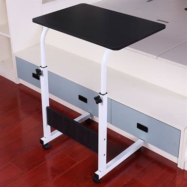 Ställbart laptopbord med hjul