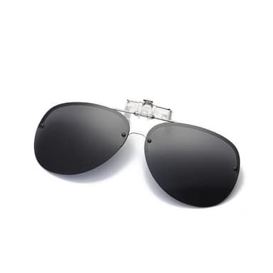Clip-on Solglasögon med UV400 skydd och svart glas