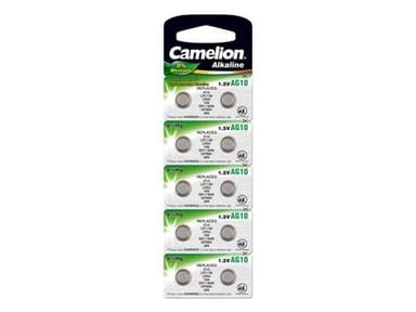 Camelion Knappcell Batterier AG10 / SR54 / LR54 - 10 pack