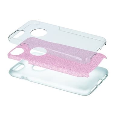 Glittrigt skal till iPhone 16 - Rosa