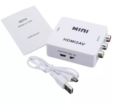HDMI till AV/RCA signalomvandlare 1080p Vit