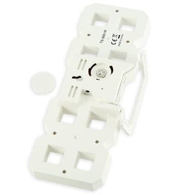 Stor digital väggklocka / väckarklocka i 3D med ljusgrönt LED-ljus