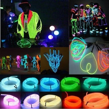 Batteridriven LED Glowstrip neonslinga - 3 meter