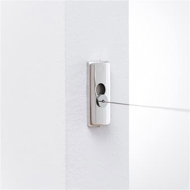 Utdragbar tvättlina / torklina med platsbesparande design - Silver