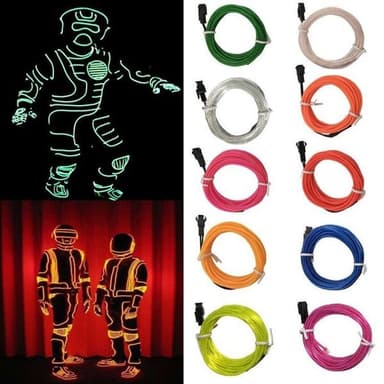 Batteridriven LED Glowstrip neonslinga - 3 meter