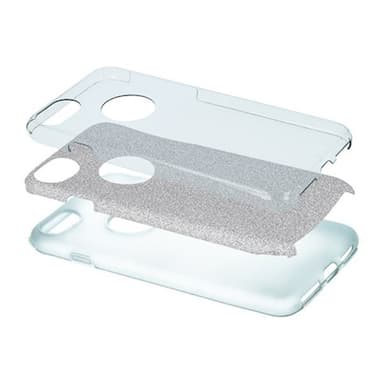 Glittrigt skal till iPhone 16 - Silver