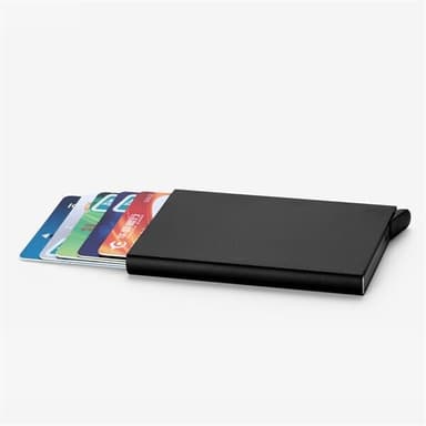 Korthållare kreditfodral RFID-skydd Aluminium Pop-up - Guldfärg
