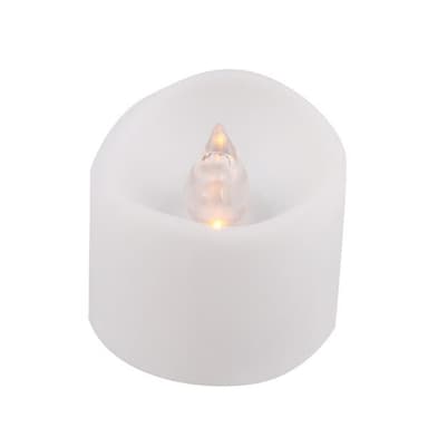 LED Värmeljus med flammande / flämtande låga - 12-pack med batteridriven design