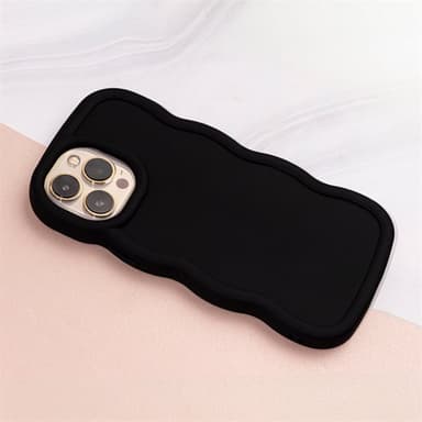 Candy Curly Bakskal till iPhone 16 Pro Max - Svart