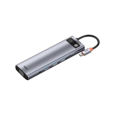11-i-1 USB-C-hubb med snabb laddning och hög kompatibilitet