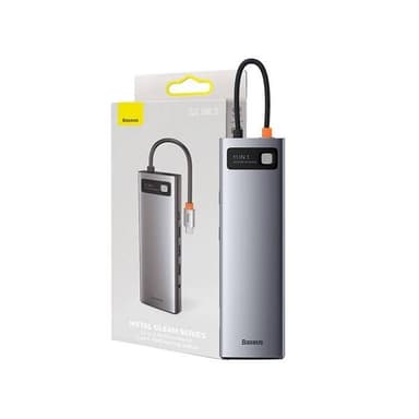 11-i-1 USB-C-hubb med snabb laddning och hög kompatibilitet