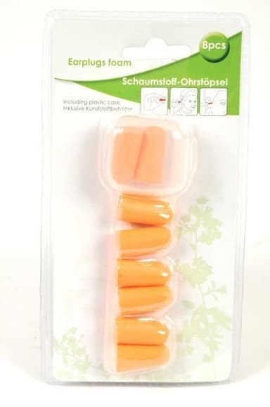 Öronproppar / Hörselproppar med extra dämpning - 8-Pack