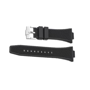 Tissot PRX Series Silikonarmband Svart Silverspänne