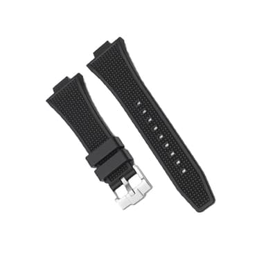 Tissot PRX Series Silikonarmband Svart Silverspänne