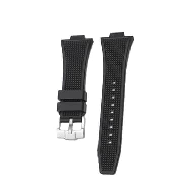 Tissot PRX Series Silikonarmband Svart Silverspänne