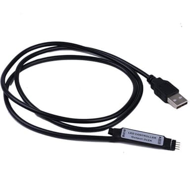 Led Slinga 5050 USB rgb färg Remote 24knappars - 3 meter Vattentät