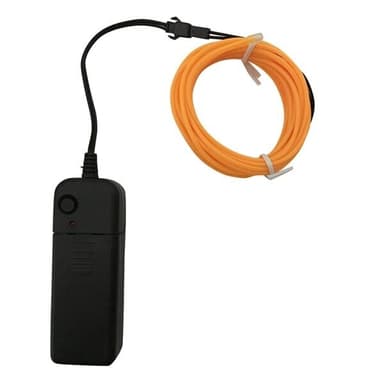 Batteridriven Led Glowstrip Neon slinga 3 Meter - Röd