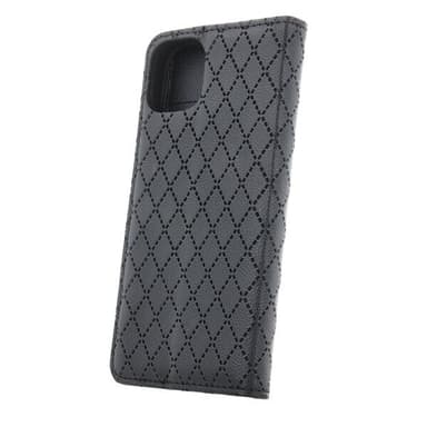 Stiligt fodral till iPhone 16 Pro Max med korthållare och vikbart stöd - Svart