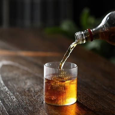 Räfflat Whiskeyglas 300ml