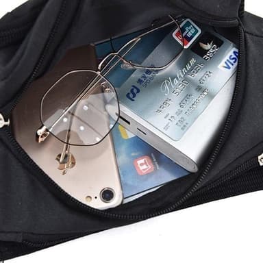 Midjeväska / bum bag med flera praktiska fack<