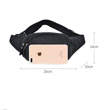 Midjeväska / bum bag med flera praktiska fack<