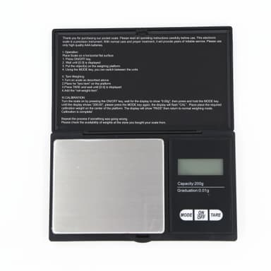 Digitalvåg smycken / guld / kaffe 0.01 g - 200 g