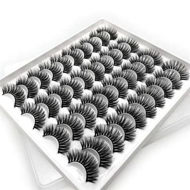 20 par Lösögonfransar 18mm