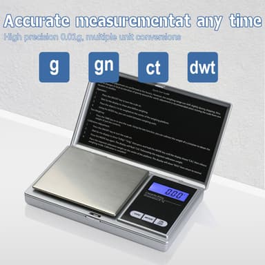 Digitalvåg smycken / guld / kaffe 0.01 g - 200 g
