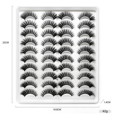 20 par Lösögonfransar 18mm