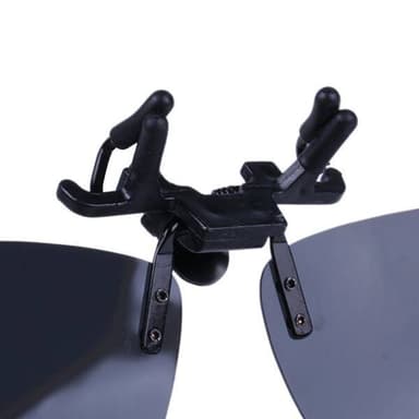 Clip-on solglasögon med UV-skydd - Svarta
